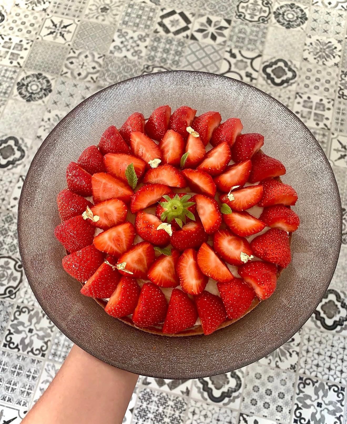 Tarte aux fraises 8 pers